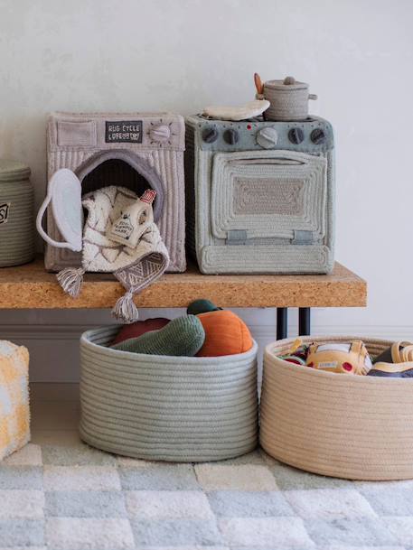 Panier de jeu kitchen Bleu sauge, gris clair, gris foncé, naturel 4 - vertbaudet enfant 