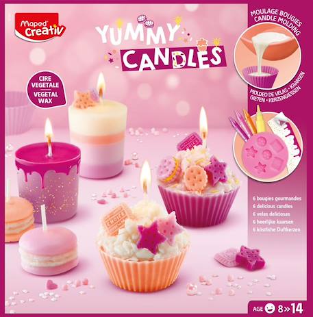 Kit création de bougies gourmandes - kit de loisirs créatifs enfant Multi-coloured 2 - vertbaudet enfant 