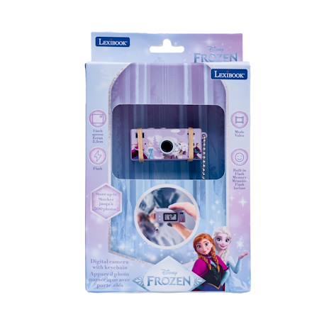 Appareil photo numérique miniature porte-clés la reine des neiges avec mémoire flash intégrée Violet 5 - vertbaudet enfant 