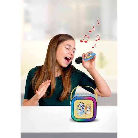 Enceinte karaoké portable bluey avec un microphone sans fil BLEU 4 - vertbaudet enfant 