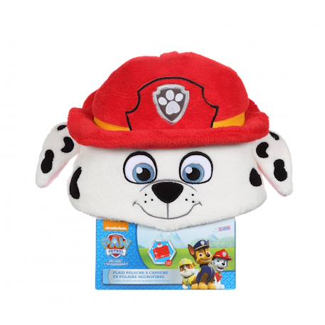 Peluche - plaid pat'patrouille - marcus Noir 1 - vertbaudet enfant 