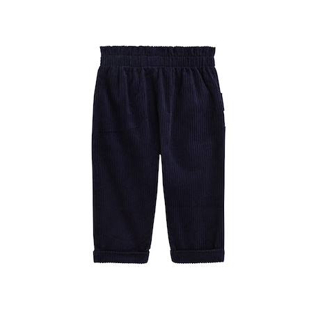 Pantalon bébé en velours côtelé ilana Bleu 3 - vertbaudet enfant 