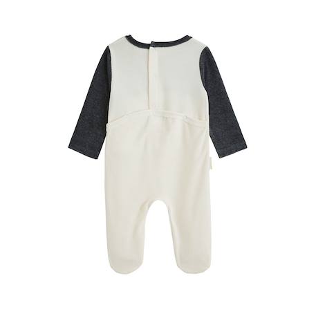 Pyjama bébé en velours québec Gris 3 - vertbaudet enfant 