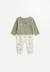 Pyjama bébé en velours misti Kaki 1 - vertbaudet enfant 