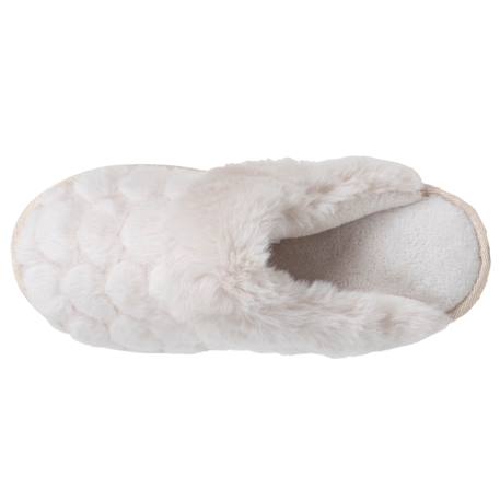 Chaussons mules chat fantaisie confort moelleux Gris+Ivoire+Rose chiné 8 - vertbaudet enfant 