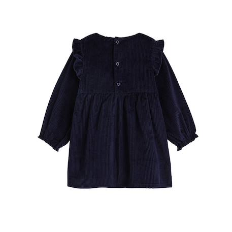 Robe enfant en velours côtelé ilana Bleu 3 - vertbaudet enfant 