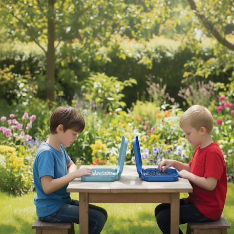 Jeu de bataille navale compact pour deux joueurs Bleu 2 - vertbaudet enfant 
