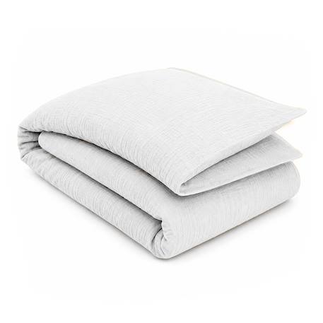 Housse d'edredon en coton bio Blanc+Fraise+Honey+Rose+Vert+Vichy 1 - vertbaudet enfant 