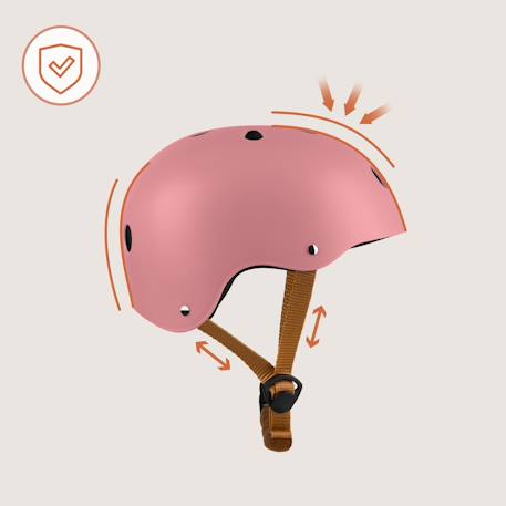 Casque de vélo enfant personnalisable 50-56 cm Beige sand+Blue sky+Green sage+Pink rose 21 - vertbaudet enfant 