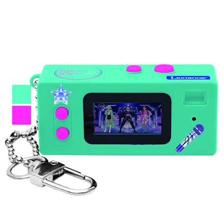 Appareil photo numérique miniature porte-clés k-pop avec mémoire flash intégrée Violet 2 - vertbaudet enfant 