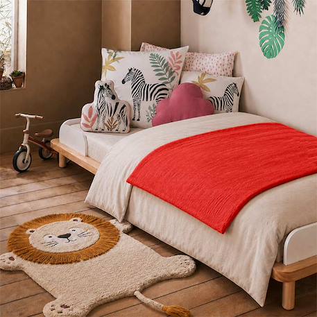 Housse d'edredon en coton bio Blanc+Fraise+Honey+Rose+Vert+Vichy 12 - vertbaudet enfant 