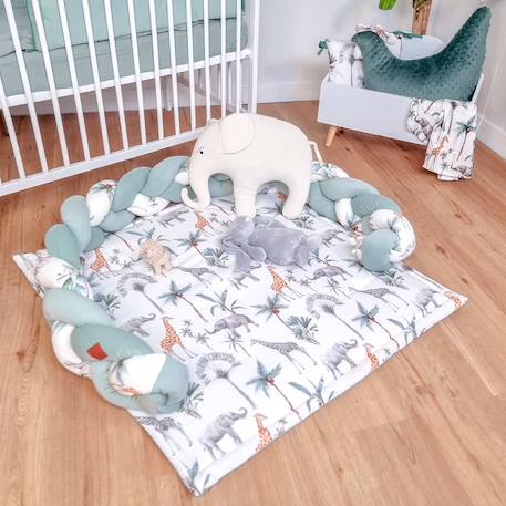Tresse décorative 3 brins safari Vert 4 - vertbaudet enfant 