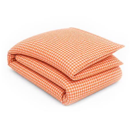 Housse d'edredon en coton bio Blanc+Fraise+Honey+Rose+Vert+Vichy 31 - vertbaudet enfant 