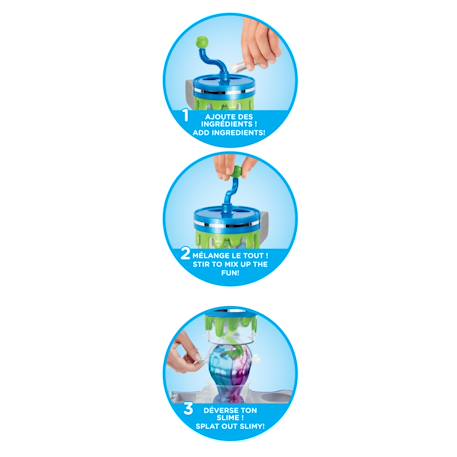 Kit pour atelier de slime couleurs métalliques White and blue 2 - vertbaudet enfant 