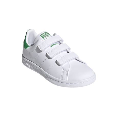 Baskets enfant en cuir Blanc uni+Blanc, vert 12 - vertbaudet enfant 