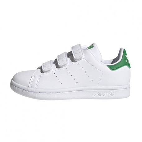 Baskets enfant en cuir Blanc uni+Blanc, vert 7 - vertbaudet enfant 