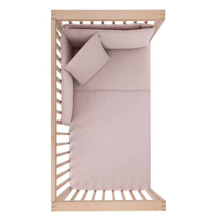Jeu de literie pour lit bébé Beige+Rose 6 - vertbaudet enfant 