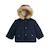 Doudoune enfant imperméable doublée sherpa avec capuche adèle Bleu 2 - vertbaudet enfant 