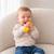 Hochet sensoriel bébé en silicone à mordiller Beige+Jaune 7 - vertbaudet enfant 