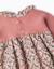 Barboteuse bi-matière avec motif floral Beige clair 3 - vertbaudet enfant 