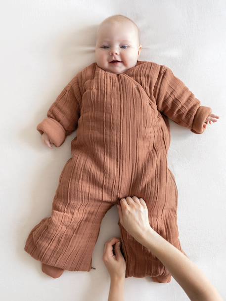 Gigoteuse jambes séparables hiver - tog 2.5 douillet d’hiver Amande+Moka+Rosa 6 - vertbaudet enfant 