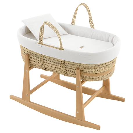 Couffin bébé matelassé avec support en bois Crema 2 - vertbaudet enfant 