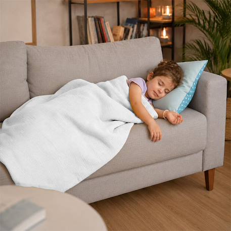 Sac de couchage enfant en coton bio Blanc+Fraise+Honey+Rose+Vert 6 - vertbaudet enfant 
