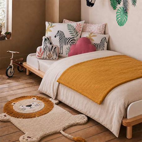 Housse d'edredon en coton bio Blanc+Fraise+Honey+Rose+Vert+Vichy 16 - vertbaudet enfant 