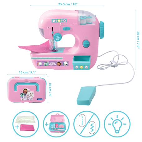 Machine à coudre gabby et la maison magique Rose 2 - vertbaudet enfant 