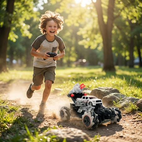Crosslander® rc shoot avec effets sonores et lumineux White/orange 5 - vertbaudet enfant 