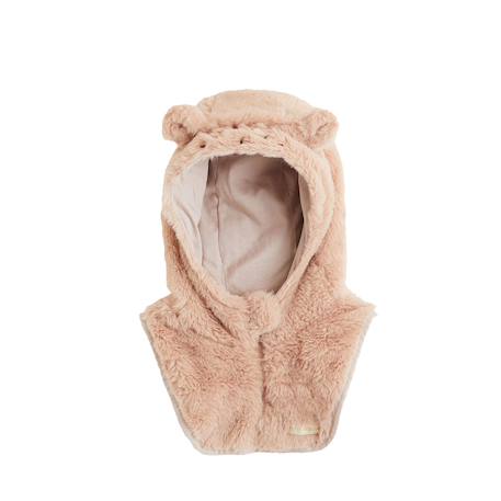 Capuche bébé en fausse fourrure laponie Rose 2 - vertbaudet enfant 