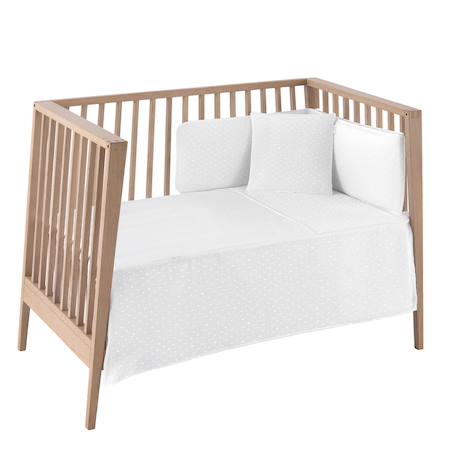 Jeu de literie pour lit bébé Beige+Rose 1 - vertbaudet enfant 