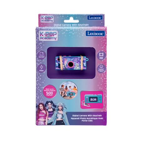 Appareil photo numérique miniature porte-clés k-pop avec mémoire flash intégrée Violet 5 - vertbaudet enfant 