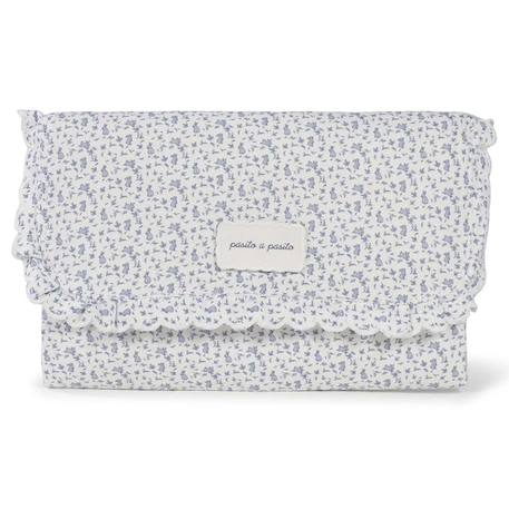 Tapis à langer nomade pliable imperméable maison tender Bleu+Rose 1 - vertbaudet enfant 