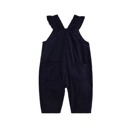Salopette bébé en velours côtelé ilana Bleu 3 - vertbaudet enfant 