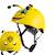 Casque vélo et trottinette enfant emma édition bvb Jaune 2 - vertbaudet enfant 