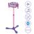 Microphone kuromi sur pied ajustable lumineux avec enceinte, 2 micros et effets vocaux, fonction bluetooth Violet 2 - vertbaudet enfant 