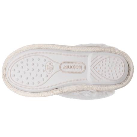 Chaussons mules chat fantaisie confort moelleux Gris+Ivoire+Rose chiné 10 - vertbaudet enfant 