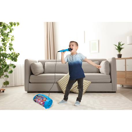 Enceinte bluetooth® sans-fil lumineuse avec micro pat patrouille BLEU 4 - vertbaudet enfant 