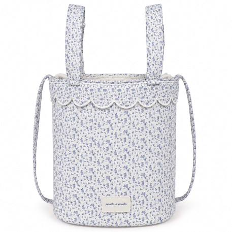 Sac à langer organisateur poussette bucket maison tender Bleu+Rose 1 - vertbaudet enfant 