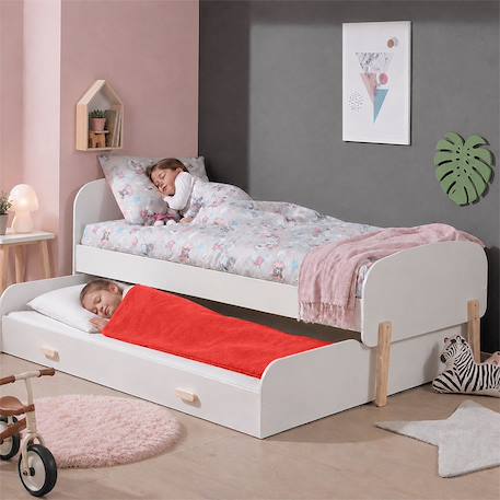 Sac de couchage enfant en coton bio Blanc+Fraise+Honey+Rose+Vert 9 - vertbaudet enfant 