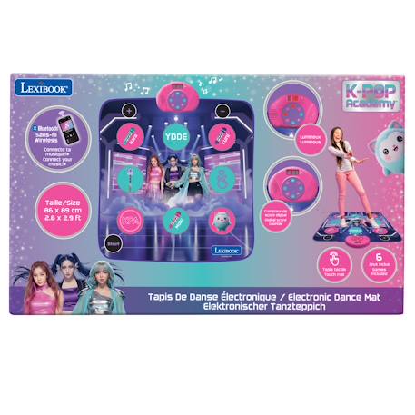 Tapis de danse k-pop électronique, bluetooth et lumineux avec 6 modes de jeu Purple / pink / blue 5 - vertbaudet enfant 