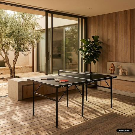 Table de ping pong d'intérieur médium avec 2 raquettes et 3 balles Bleu+Noir 7 - vertbaudet enfant 