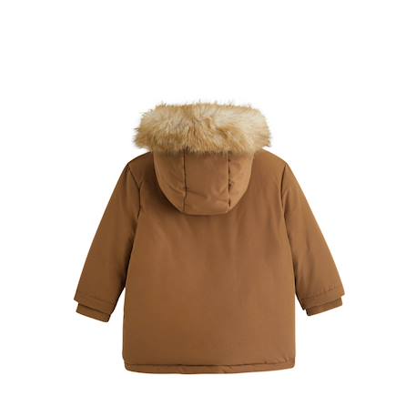 Parka bébé imperméable doublé sherpa avec capuche matis Marron 3 - vertbaudet enfant 