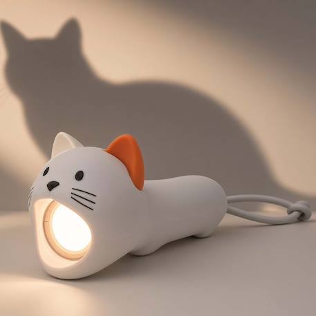 Lampe torche animaux en silicone pour enfants Beige+Bleu ciel+Camel+Écru+Gris+Marron+Orange+Rose+Taupe+Vert 27 - vertbaudet enfant 