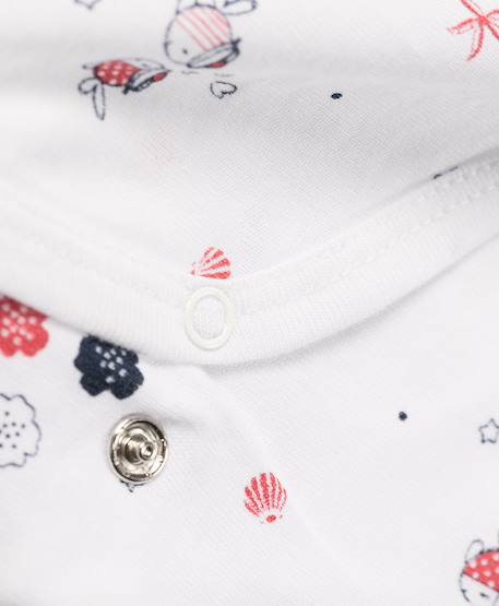 Pyjama 100% coton bébé fille Imprime blanc 3 - vertbaudet enfant 