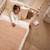 Housse d'edredon en coton bio Blanc+Fraise+Honey+Rose+Vert+Vichy 33 - vertbaudet enfant 