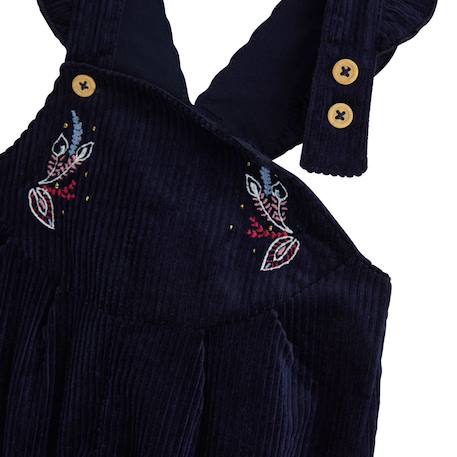 Salopette bébé en velours côtelé ilana Bleu 4 - vertbaudet enfant 