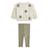 Ensemble bébé sweat en molleton et legging misti Kaki 2 - vertbaudet enfant 