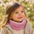 Tour de cou en coton bio Fraise+Honey+Rose+Vert 14 - vertbaudet enfant 